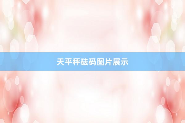 天平秤砝码图片展示